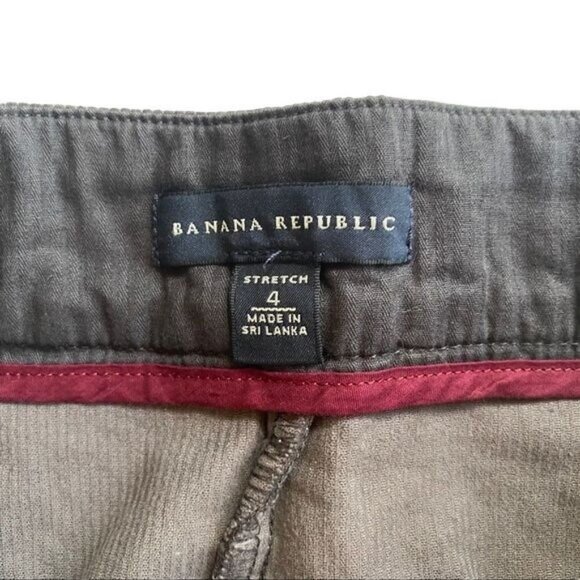 Banana Republic Brown/Grey Corduroy Soft Cotton Grunge Mini Y2k Skirt Sz 4 - Picture 2 of 11